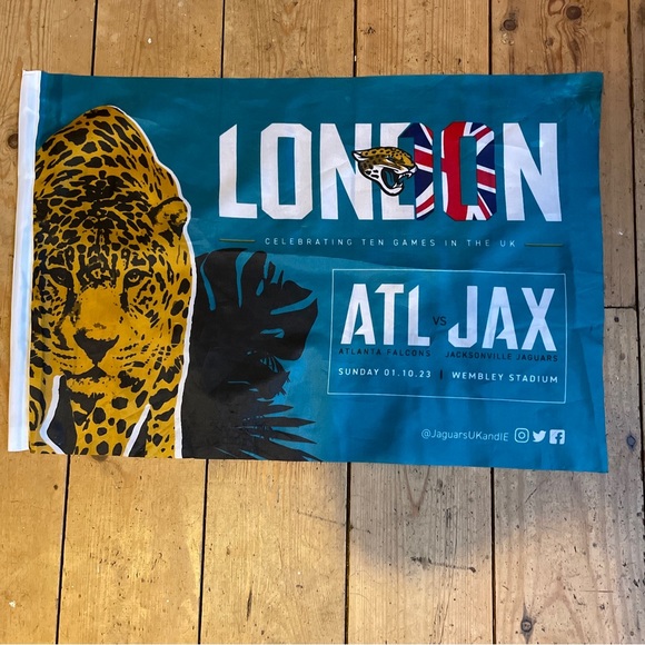 NFL Other - Jacksonville Jaguars vs Atl Falcons Flag 2023 NFL International Series London